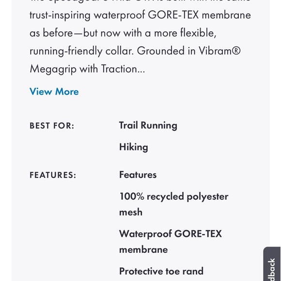 Hoka Speedgoat 6 Mid GTX Gray and Blue Running Shoes, Size 9D - Picture 8 of 8